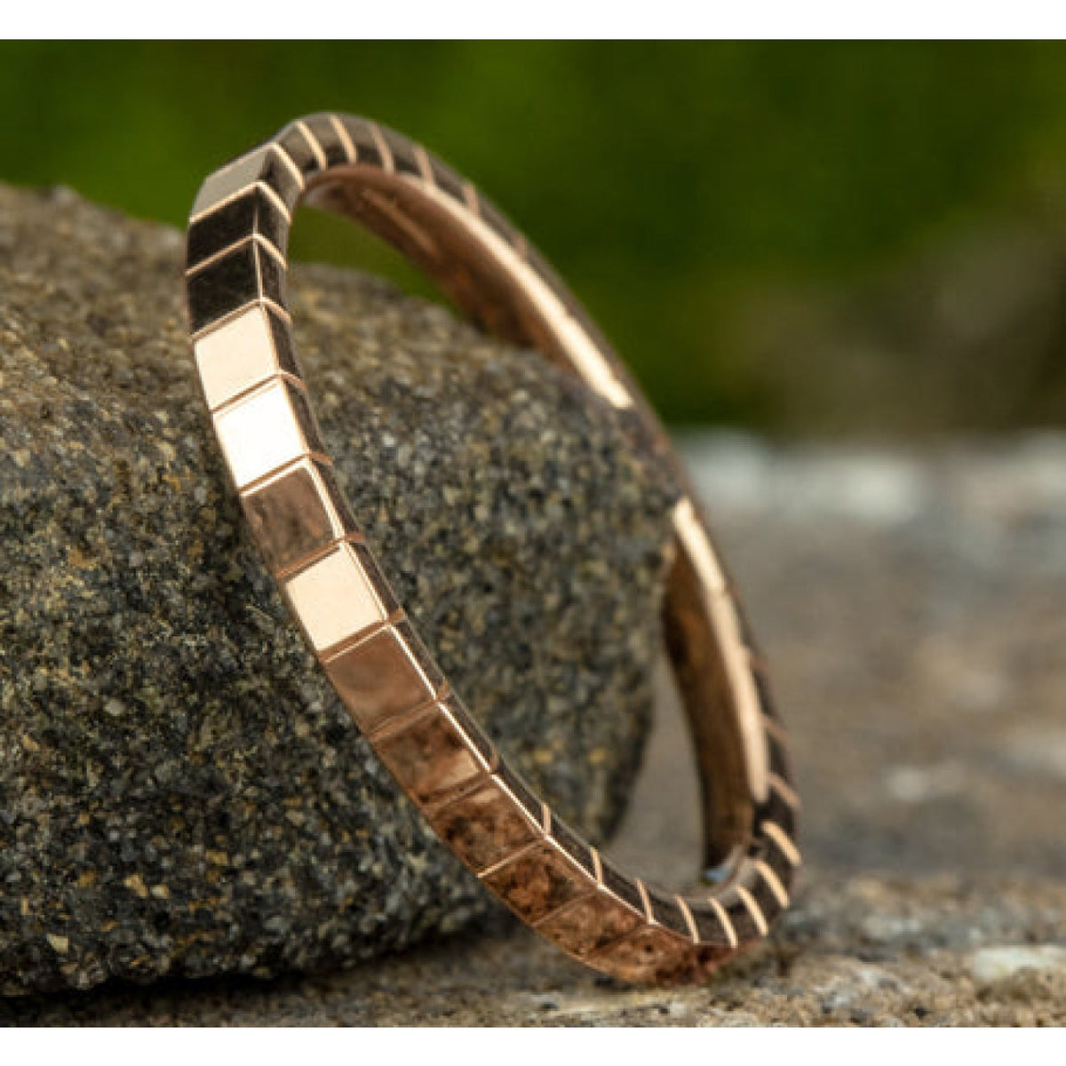 Benchmark Eternity Bands - Creator 14K Rose Gold Stackable 2.0 Wedding Band Ring | Manfredi Jewels