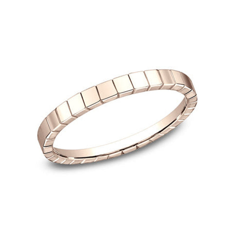 Creator 14K Rose Gold Stackable 2.0 Wedding Band Ring