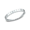 Benchmark Eternity Bands - Creator 14K White Gold Stackable 2.0 Wedding Band Ring | Manfredi Jewels