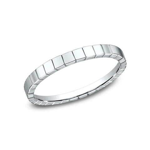 Creator 14K White Gold Stackable 2.0 Wedding Band Ring