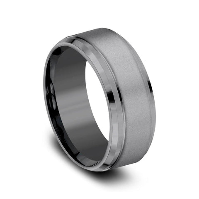 Benchmark Wedding Rings - Duke Tantalum Comfort Fit 9.0 Band Ring | Manfredi Jewels