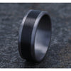 Benchmark Wedding Rings - Duke Tantalum & Titanium Comfort Fit 8.0 Band Ring | Manfredi Jewels