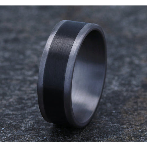 Benchmark Wedding Rings - Duke Tantalum & Titanium Comfort Fit 8.0 Band Ring | Manfredi Jewels