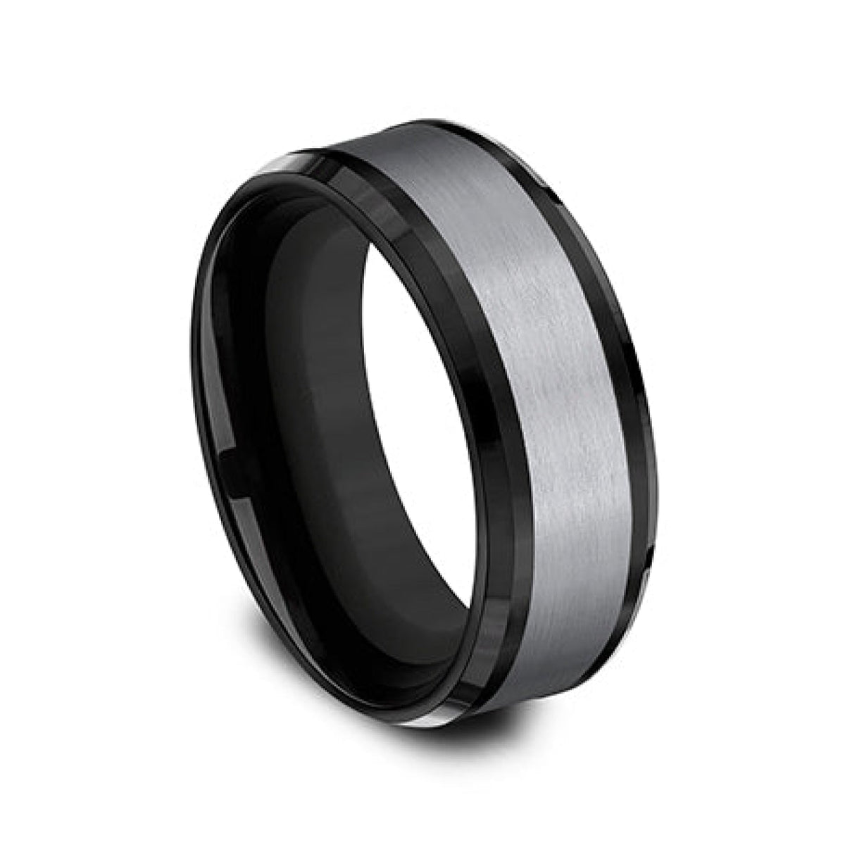 Benchmark Wedding Rings - Duke Tantalum & Titanium Comfort Fit 8.0 Wedding Band Ring | Manfredi Jewels