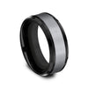 Benchmark Wedding Rings - Duke Tantalum & Titanium Comfort Fit 8.0 Band Ring | Manfredi Jewels