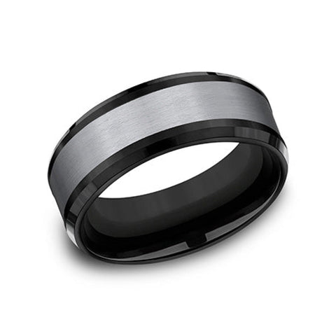 Duke Tantalum & Titanium Comfort Fit 8.0 Wedding Band Ring