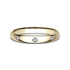 Benchmark Engagement - Julia 14K Yellow Gold Comfort Fit 3.0 Diamond Wedding Band Ring | Manfredi Jewels
