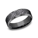 Benchmark Wedding Rings - Katana Tantalum Comfort Fit 7.0 Band Ring | Manfredi Jewels