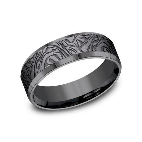 Katana Tantalum Comfort Fit 7.0 Wedding Band Ring