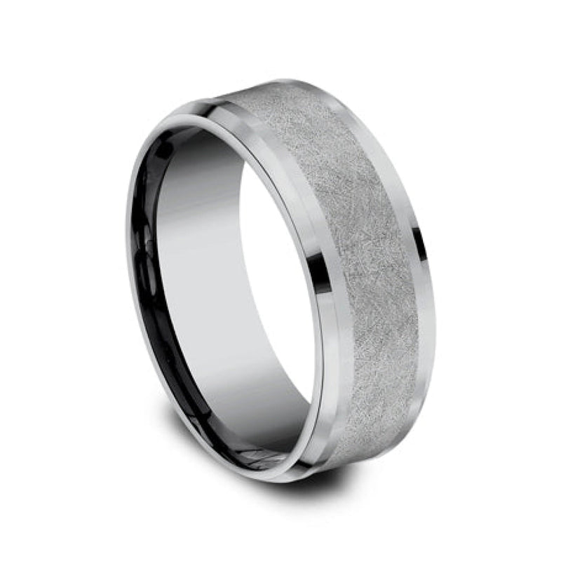 Benchmark Wedding Rings - Knight Tantalum Comfort Fit 8.0 Band Ring | Manfredi Jewels