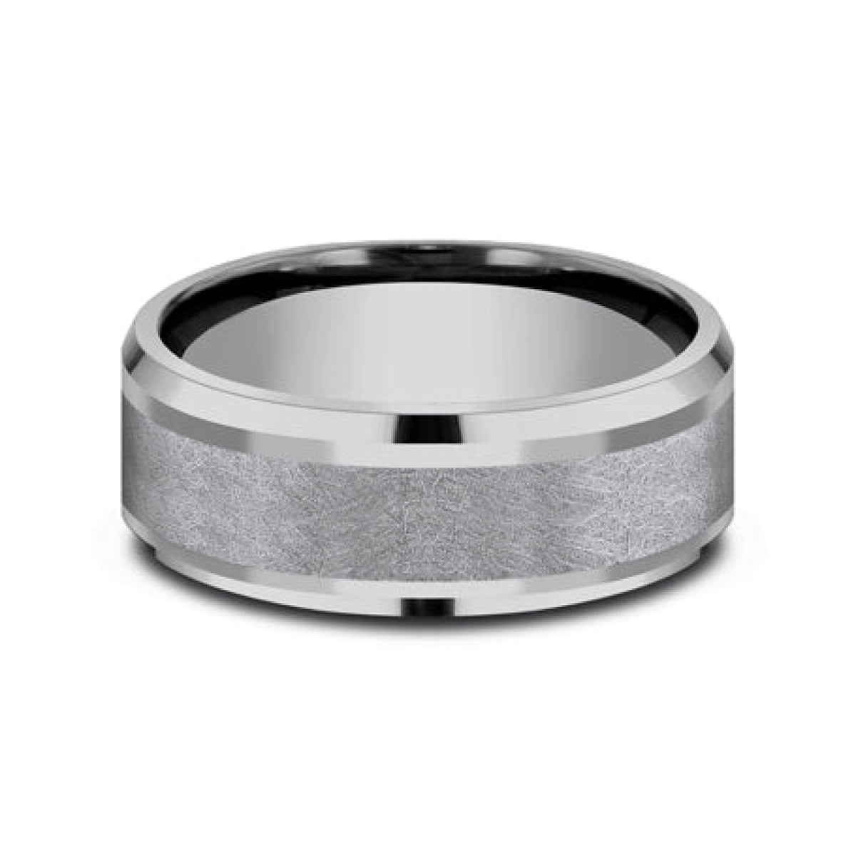 Benchmark Wedding Rings - Knight Tantalum Comfort Fit 8.0 Wedding Band Ring | Manfredi Jewels