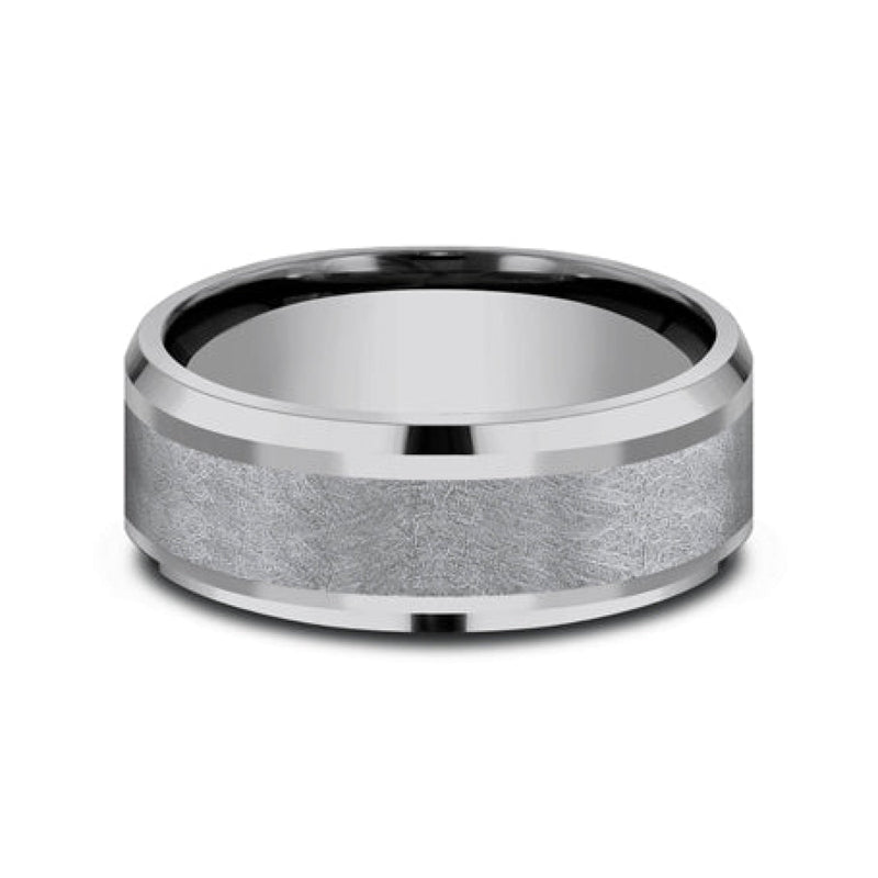 Benchmark Wedding Rings - Knight Tantalum Comfort Fit 8.0 Band Ring | Manfredi Jewels