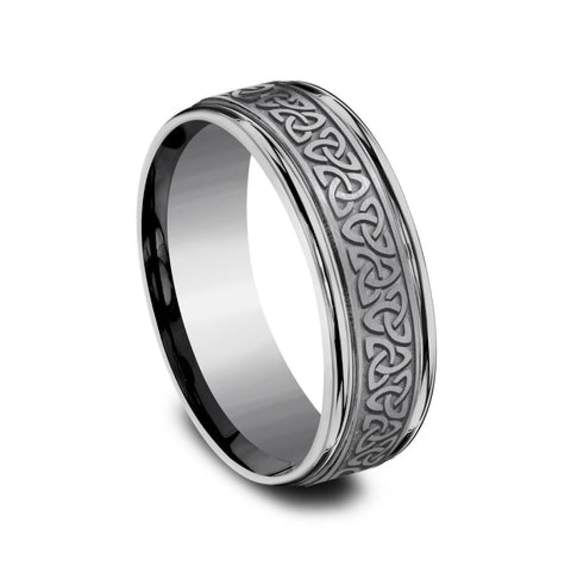 Benchmark Wedding Rings - Limerick Tantalum Comfort Fit 7.0 Band Ring | Manfredi Jewels