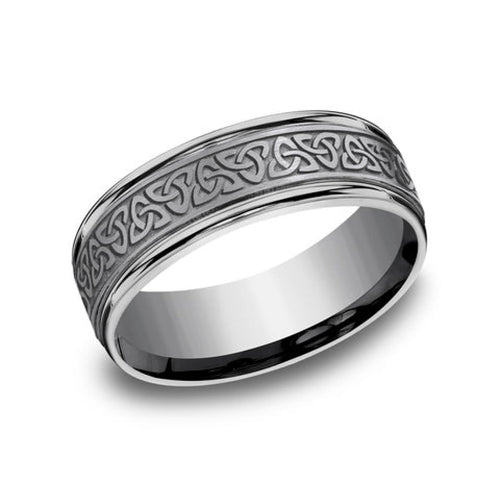 Benchmark Wedding Rings - Limerick Tantalum Comfort Fit 7.0 Band Ring | Manfredi Jewels