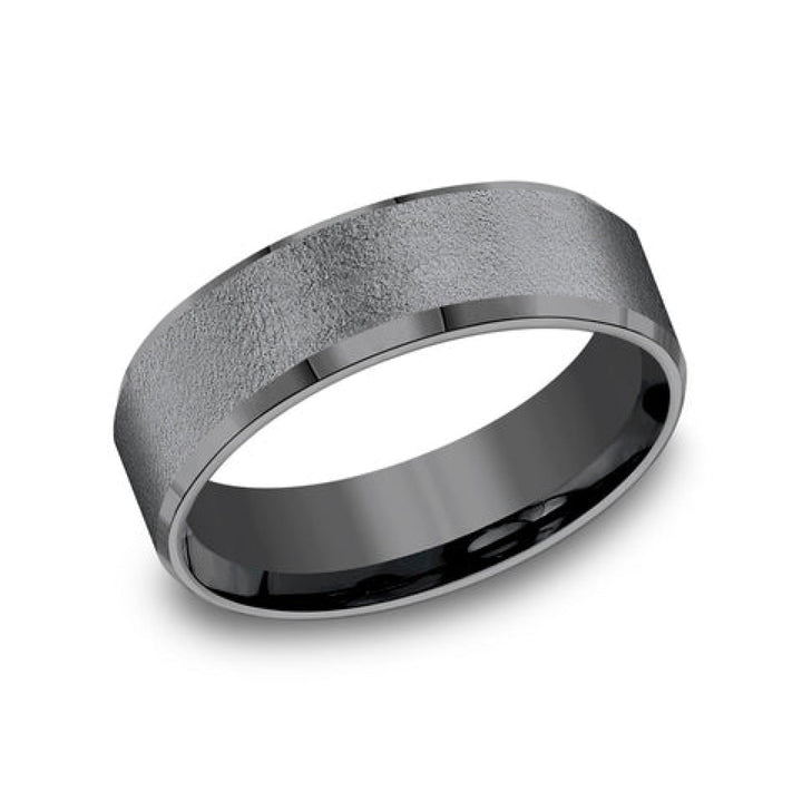 Benchmark Wedding Rings - Major Tantalum Comfort Fit 7.0 Wedding Band Ring | Manfredi Jewels