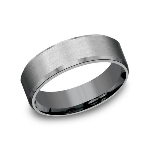 Nobleman Tantalum Comfort Fit 7.0 Wedding Band Ring