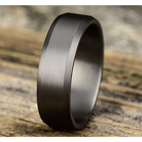 Benchmark Wedding Rings - Nobleman Tantalum Comfort Fit 7.0 Band Ring | Manfredi Jewels