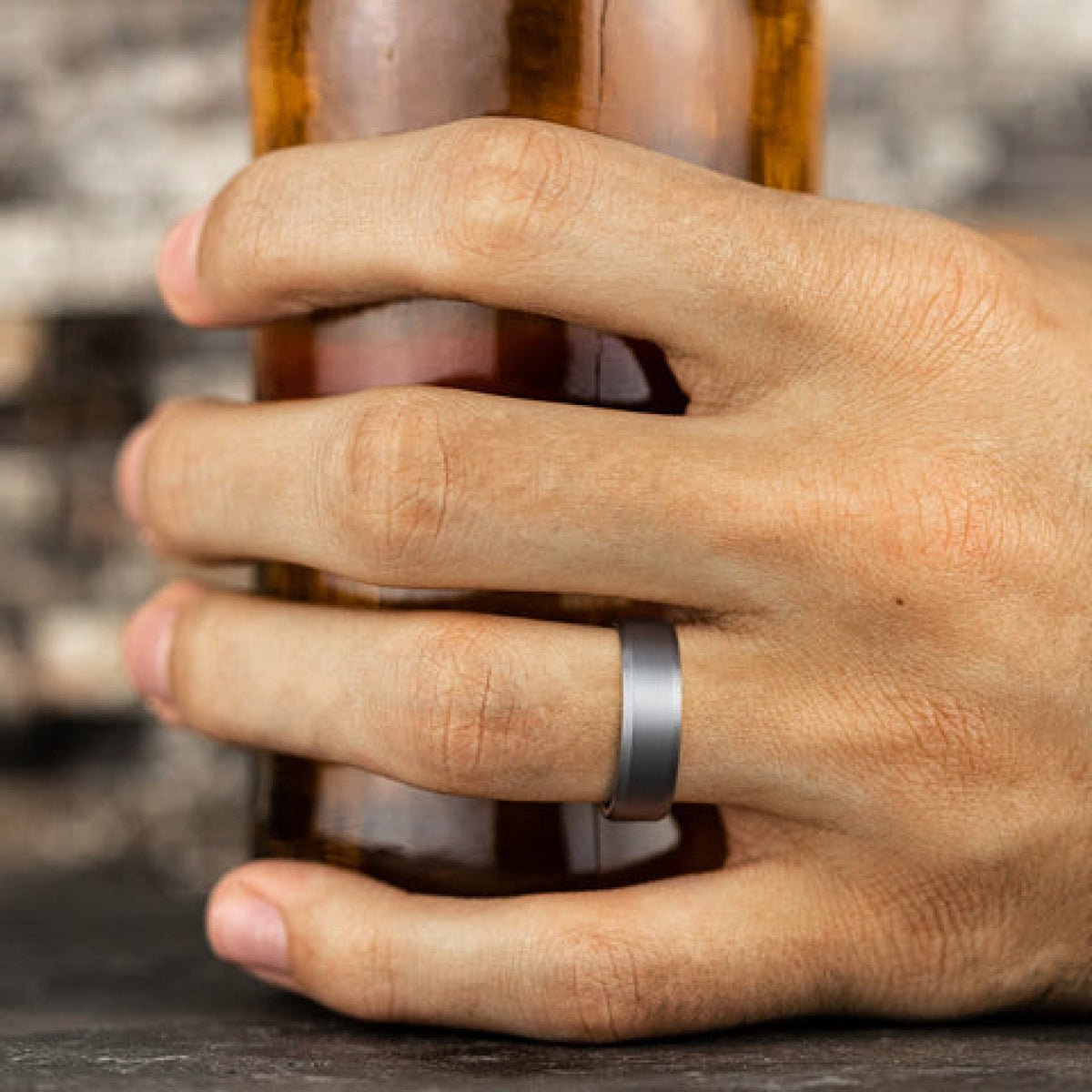 Benchmark Wedding Rings - Nobleman Tantalum Comfort Fit 7.0 Wedding Band Ring | Manfredi Jewels