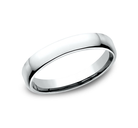 Benchmark Engagement - Platinum Euro Dome Comfort Fit 3.5 Wedding Band Ring | Manfredi Jewels