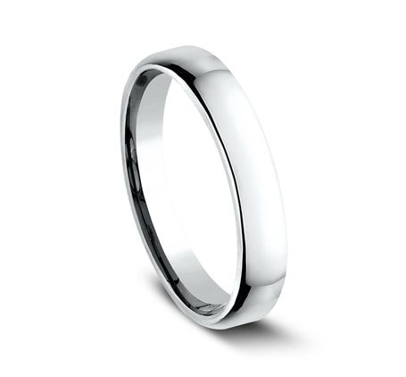 Benchmark Engagement - Platinum Euro Dome Comfort Fit 3.5 Wedding Band Ring | Manfredi Jewels