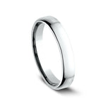 Benchmark Wedding Rings - Platinum Euro Dome Comfort Fit 3.5 Band Ring | Manfredi Jewels