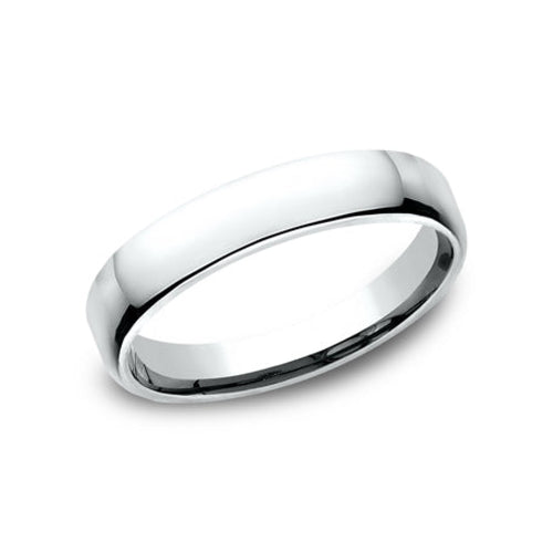 Benchmark Engagement - Platinum Euro Dome Comfort Fit 4.5 Wedding Band Ring | Manfredi Jewels