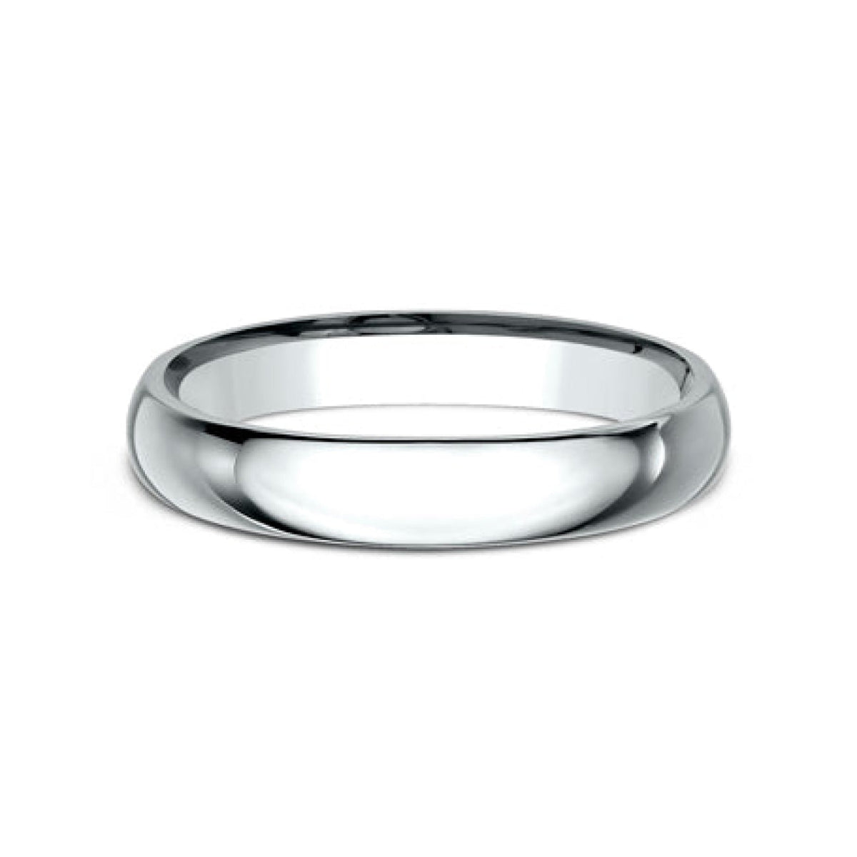 Benchmark Wedding Rings - Platinum Regular Dome Comfort Fit 3.0 Wedding Band Ring | Manfredi Jewels