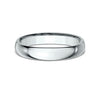 Benchmark Engagement - Platinum Regular Dome Comfort Fit 4.0 Wedding Band Ring | Manfredi Jewels