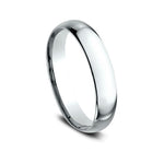 Benchmark Engagement - Platinum Regular Dome Comfort Fit 4.0 Wedding Band Ring | Manfredi Jewels
