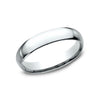 Benchmark Wedding Rings - Platinum Regular Dome Comfort Fit 4.0 Band Ring | Manfredi Jewels