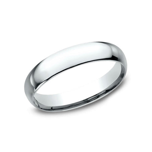Benchmark Wedding Rings - Platinum Regular Dome Comfort Fit 4.0 Band Ring | Manfredi Jewels