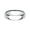 Benchmark Wedding Rings - Platinum Regular Dome Comfort Fit 5.0 Band Ring | Manfredi Jewels