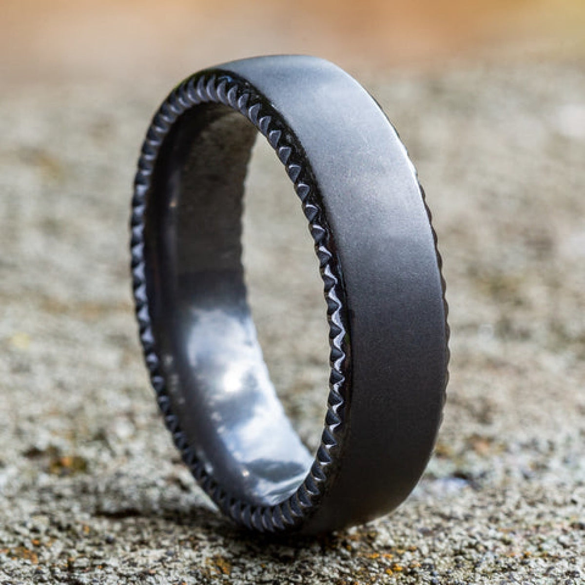 Benchmark Wedding Rings - Sovereign Tantalum Comfort Fit 6.5 Wedding Band Ring | Manfredi Jewels