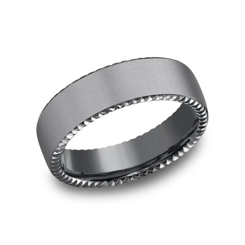 Sovereign Tantalum Comfort Fit 6.5 Wedding Band Ring