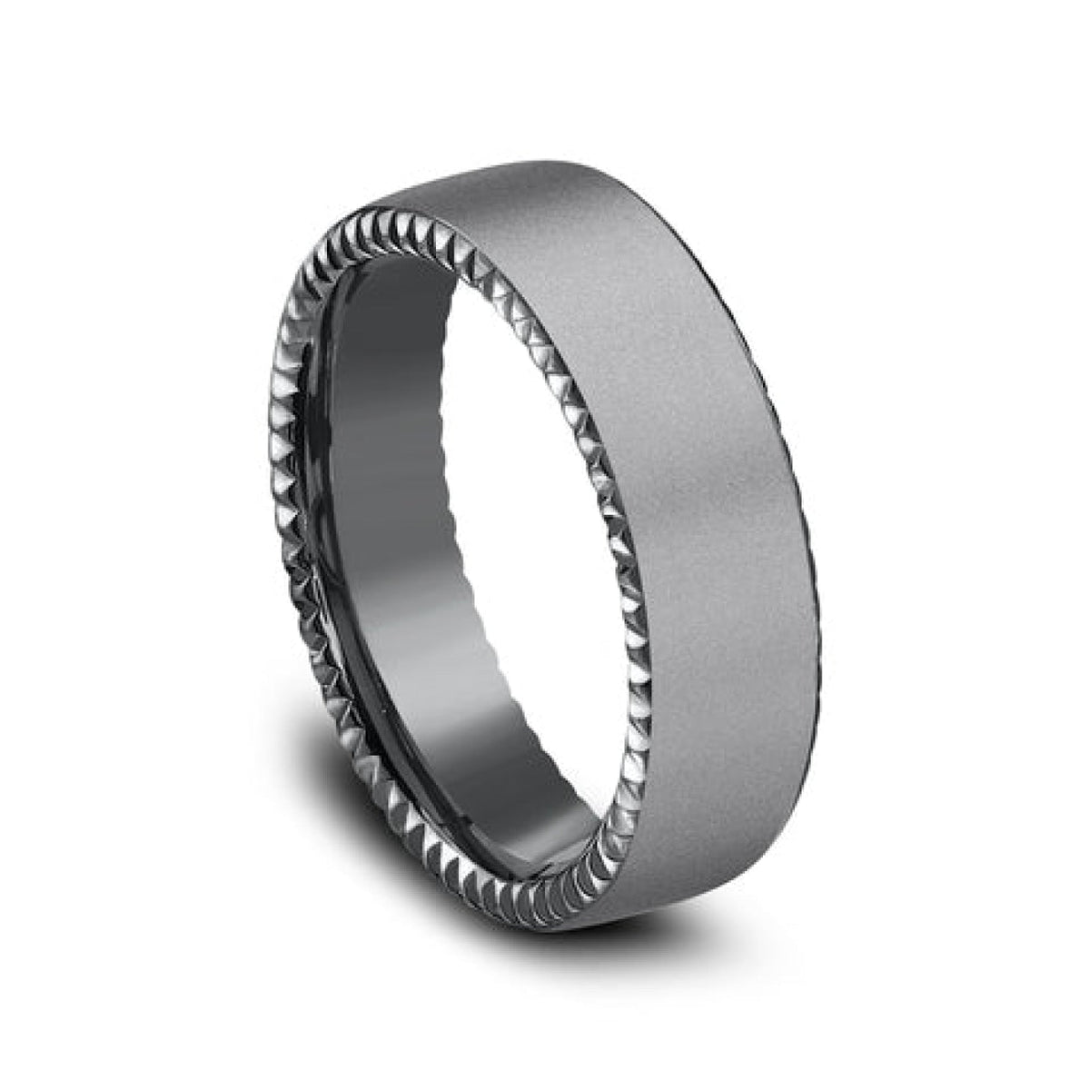 Benchmark Wedding Rings - Sovereign Tantalum Comfort Fit 6.5 Wedding Band Ring | Manfredi Jewels