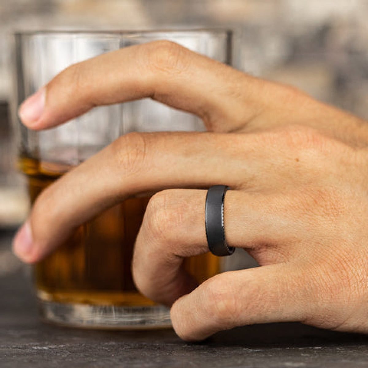 Benchmark Wedding Rings - Sovereign Tantalum Comfort Fit 6.5 Wedding Band Ring | Manfredi Jewels