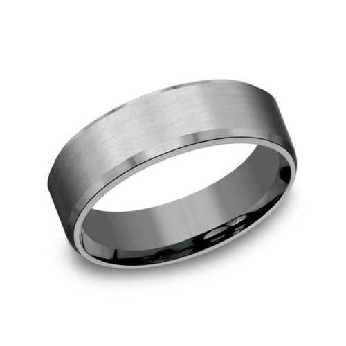 Benchmark Wedding Rings - Washington Tantalum Comfort Fit 7.0 Band Ring | Manfredi Jewels