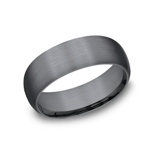 Benchmark Wedding Rings - Watchman Tantalum Comfort Fit 8.0 Band Ring | Manfredi Jewels