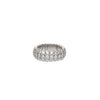 Beny Sofer Jewelry - Stretch 18K White Gold Diamonds Giotto Ring | Manfredi Jewels