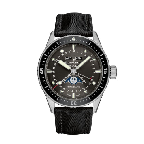 Blancpain Watches - FIFTY FATHOMS BATHYSCAPHE QUANTIÈME COMPLET PHASES DE LUNE | Manfredi Jewels