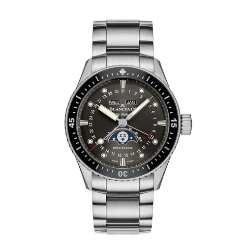 Blancpain Watches - FIFTY FATHOMS BATHYSCAPHE QUANTIÈME COMPLET PHASES DE LUNE | Manfredi Jewels