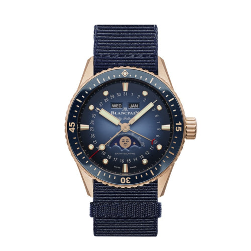 Blancpain Watches - FIFTY FATHOMS BATHYSCAPHE QUANTIÈME COMPLET PHASES DE LUNE | Manfredi Jewels