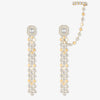 D-Vibes 18K Yellow Gold Multi-Row Diamond Earrings