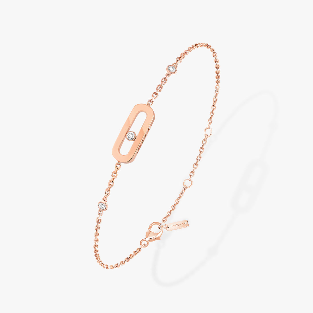 Messika Jewelry - Move Uno 18K Rose Gold Diamond Bracelet | Manfredi Jewels