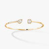 My Twin Toi & Moi 18K Yellow Gold Diamond Thin Bangle Bracelet