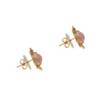 Brumani Jewelry - Baobab 18K Rose Gold Pink Tourmaline & Mixed Gemstone Stud Earrings | Manfredi Jewels