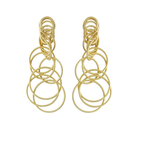 Hawaii 18K Yellow Gold Drop Earrings