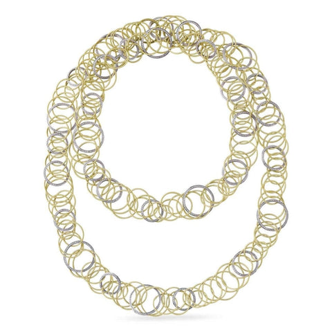 Hawaii 18K Yellow & White Gold Diamond Necklace