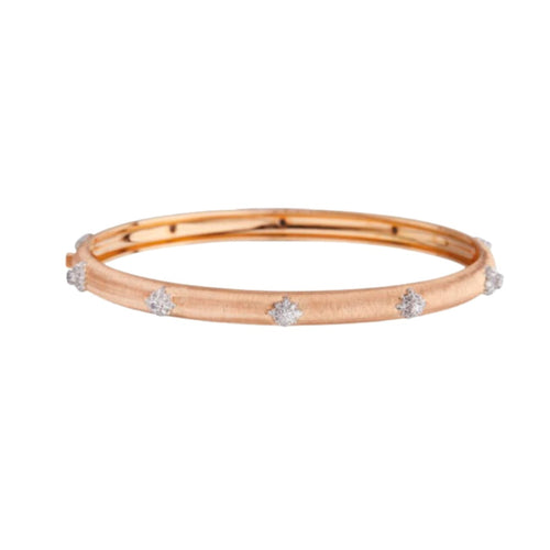 Buccellati Jewelry - Macri 18K Rose & White Gold Diamond Bracelet | Manfredi Jewels