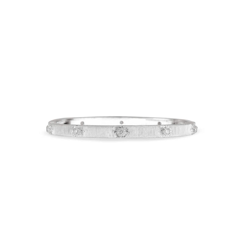 Buccellati Jewelry - Macri Classica 18K White Gold Diamond Bracelet | Manfredi Jewels